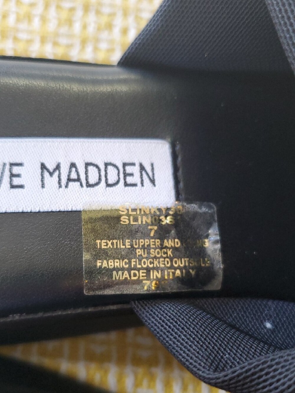 Steve Madden Black Square-Toe Slide Sandals - Picture 3 of 10